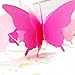 YCT 3D butterfly decorative garland -110 inch long, a set of 2. (Pink)