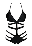 Dear-lover® Women's Strappy Cutout Monokini Swimsuit