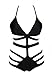 Dear-lover® Women's Strappy Cutout Monokini Swimsuit