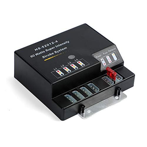 Hide A Way 80 Watt 4 HID Bulbs Emergency Hazard Warning Hide-a-way Headlight Strobe Light Kit System for Vehicle Truck (4 HID Bulbs)