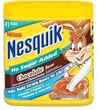 Nestle Nesquick No Sugar Added Chocolate Powder 16 Oz (Pack of 3)