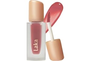 Laka Fruity Glam Tint, 4.5g/0.15 oz., Glowing Lip Stain with Wide Color Spectrum, Hydrating & Lightweight Texture, Long-Lasting Bold Stain, Non-Sticky, Vegan, K-Beauty (#103 Humming)
