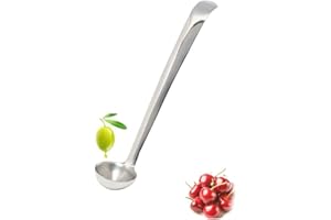 Stainless Steel Olive Spoon Cherry Spoon with Drainage Hole Jam Spoon Pot Serving Tools Home Decor Ornaments Fashion