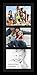 ArtToFrames Collage Photo Frame Single Mat with 3-8x10 Openings with Satin Black Frame and Black mat.