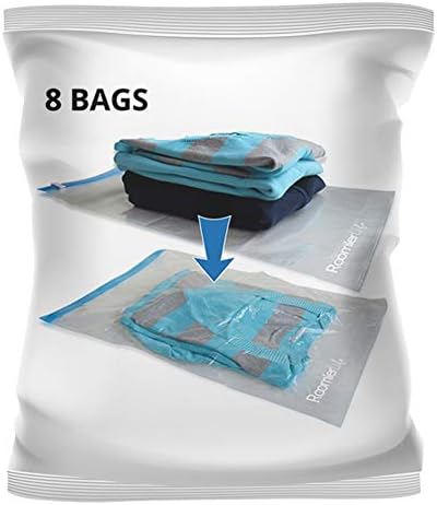 8 Bags. Roll-Up Compression Storage 