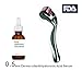 Derma Roller by Vansaile - ULTRA Premium Quality - Cosmetic Microneedling Instrument For Face - 540 Titanium Micro Needle Dermaroller at 0.5mm+Hyaluronic Acid