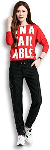 Lixmee Women'S Outdoor Straight Regular Cargo Pants _6615 Black XX-Large