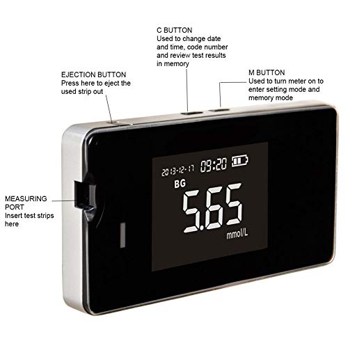 DZWJ Analyzer Blood Glucose Meter Cholesterol Meter Uric Acid TES Test Paper Hemoglobin Meter Cholesterol Meter for Diabetes Monitoring