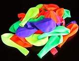 Multi-Color Neon Latex Balloons 25ct by GloMania USA