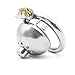 FeiGu Male Stainless Steel Chastity Cage Penis Lock Device with Catheter Fetish Erotic Sex Toys for Men 141 (1.77