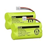 iMah BT18433/BT28433 Cordless Phone Battery, Compatible with AT&T VTech BT184342/BT284342 BT-8300 BT1011 BT1018 BT1022 BT1031 2SN-AAA55H-S-J1 Telephone Batteries, Pack of 2