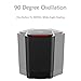 Portable Space Heater, 950W Electric Ceramic Heater with Warm & Cool Fan, 5 Inch Personal Heater with Widespread Oscillation, Overheating & Tip-Over Protection for Desk Floor Office Home Use (Black)