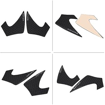 1 Pair Motorcycle Tank Traction Pad, Keenso Anti-Slip Knee Grip Protector Sticker for Yamaha MT-07 FZ-07 2014-2016