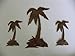 Palm Tree Set Of 3 Metal Wall Art Decor