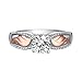 Willsa Jewelry For Women, Fashion Angel Wings Colour Ring Rose Gold Wing Ring (8)