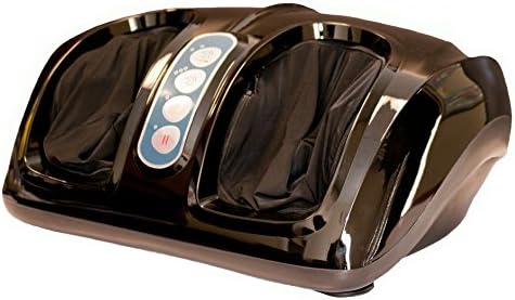 iComfort Ic0910 Therapeutic Foot Massager, Kneading and Roller Functions, 3 Massage Programs, Brown