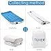 TILVIEW Twin Size Air Mattress Raised Air Bed Blow Up Elevated Inflatable Airbed with Built-in Electric Pump, Storage Bag and Repair Patches Included, Max Height 18.5 Inch, Blue, 2-Year Guarantee