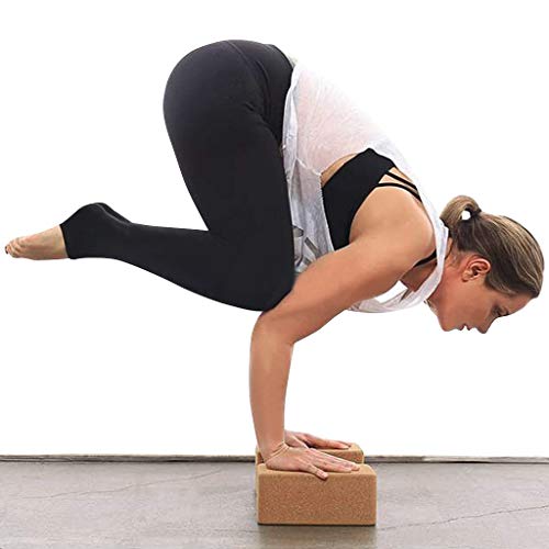 Yoga Block Yoga Brick Cork Support Block Pilates Home Exercise Fitness Workout