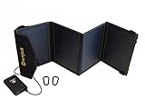 SunJack 14W Solar Charger + 10000mAh QC 3.0 Power Banks - Portable Solar Panel with USB for Cell Phones, iPad Battery, Backpacking, Camping, Hiking