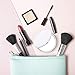 Gospire Compact Cosmetic Mirror for Women, 4 Inch Ultra-Thin Pocket Purse Small Handbag Round Foldable Makeup Mirror for Travel, 1X/10X Double Sided Magnifying Handheld Portable Mirror (White)