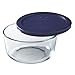 Pyrex Simply Store 5-Pack (3,4 & 6-Cup) Mixed Sized Glass Food Storage Set, Round & Rectangular Containers With Lids, BPA-Free, Dishwasher & Microwave Safe