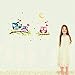 Rumas Removable Waterproof Cartoon Animal Owl Wall Sticker For Kids Rooms Home Decor