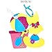 jackinthebox Beach Themed Craft Kit | 3 Craft Projects in 1 | Includes Beautiful Sunglass Pouch Sewing Kit | | Best Gift for Girls Ages 5 6 7 8 9 10 Years