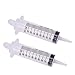 Buytra 2 Pack Garden Syringe 100ML/CC, Plastic Syringe for Hydroponics Nutrient Measuring, Watering, Refilling, Lab Experiment