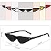 SOJOS Vintage Clout Goggles Cat Eye Retro Sunglasses Small Fashion Rivet Glasses SJ2046 with Black Frame/Grey Lens