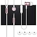 Earbuds with Microphone Metal Earphone ROCK Mula HiFi In-ear Headphone Stereo Cell Phone Headset Braided Cable Heavy Bass for iPhone iPad Samsung for Music Enthusiasts (rose gold)