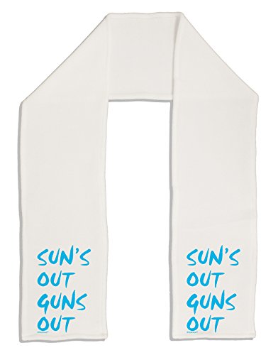 TooLoud Suns Out Guns Out - Blue Adult Fleece 64" Scarf