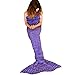 ONEPACK Mermaid Tail Crochet Blanket,Handmade Mermaid Blanket for Child, Super Soft Comfortable for All Seasons Sleeping Reading Watching Working Sofa Camping Blankets(Child,56