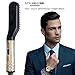 Electric Beard&Hair Straightener For Men,Aveloki Curling Hair Styler Straightening Straightener Heat Brush With Side Hair Detangling For Curler,Perfect For Home Travel
