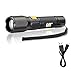 Cat CT2405 Rechargeable Aluminum Focusing Tactical LED Flashlight, Black/Yellow