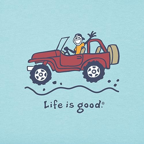 Life is Good Off Road Jake Crusher(TM) Tee Jet Black XL Life is Good Men\u0027s Crusher Crew Neck T-Shirt (Off-Road Jake - Moss