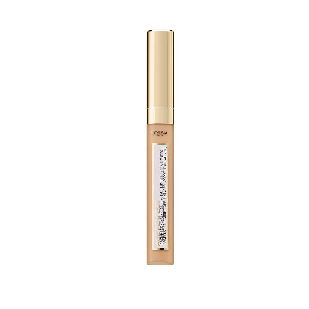 L'Oréal Paris Age Perfect Creamy Concealer Pen #02 Medium/Medium Liquid Concealer Conceals Dark Circles, Pigment Spots and Redness 6.8ml