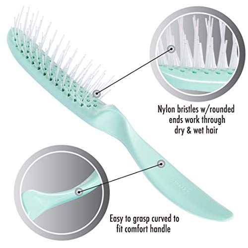 Stanley Style Glider Detangle Hair Brush for Women Gentle Hair Styling, Straightener