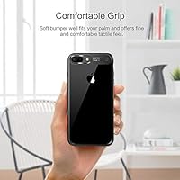 كفر ايفون 8 بلس ايفون 7 بلس شفاف باطار اسود ماركة روك Amazon Ae