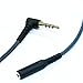 1m(3.2ft) 3.5mm male to 3.5mm Female headset earphone Headphone Adapter Extension Cable with remote & mic for iphone itouch ipad and Most of Android phone