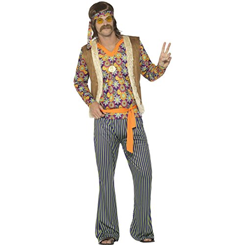Smiffy's Men's 60s Singer Costume, Male, with Top, Waistcoat