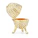 PAIQ Gold Plated Faberge Egg Handmade Unique Gift Decorative Trinket Box Collectible Ornaments Home Decor Easter Egg