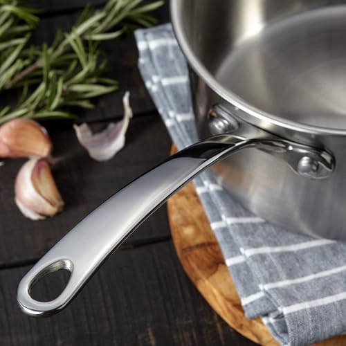 Stellar Eclipse 3-Piece Set of Saucepans, 1.5QT, 3QT and 4QT Saucepans with Weighted Stainless Steel Lids, Triple-Ply Construction, Induction Ready