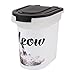 Paw Prints Plastic Pet Food Bin, Meow Photo Design, 15lb