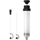 HORUSDY 200cc Fluid Extractor, Fluid Syringe Pump Manual Suction Vacuum Fuel Car Transfer