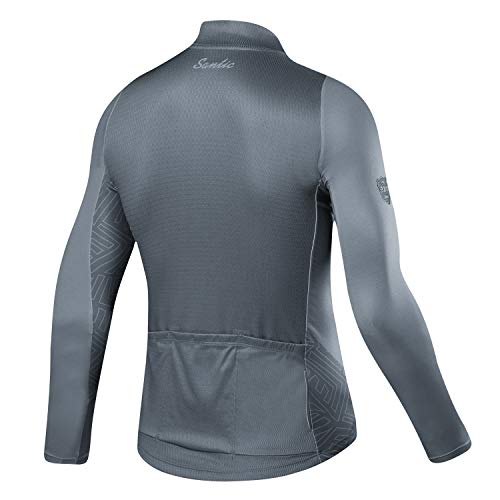 image for Santic Cycling Jersey Men's Long Sleeve Tops Mountain Bike Shirts Bicy