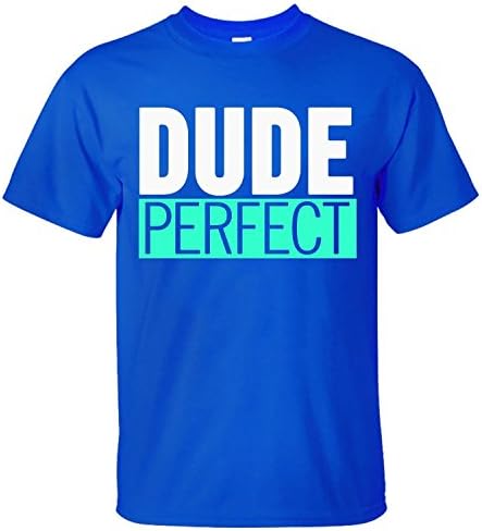 XMANA Men's Top Dude Perfect Logo Cotton T-Shirt blue S