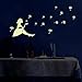Amaonm Removable DIY Glow in The Dark Luminous Light Beautiful Girl and Dandelion Wall Decals Stickers Home Art Decor Wall Decorative for Girls Babys Bedroom Wall Decorations