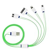 USB Cable, 4 in 1 Multifunctional Universal Charger USB Cable for iPhone 6/6S/6S Plus,5/5S/5C/SE,4/4S, iPad,iPod, Galaxy S5, S6, Note 4 5, all Android and Tablets