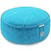 Mindful and Modern Velvet Meditation Cushion – Luxury Zafu Floor Pillow for Yoga – Large Buckwheat Meditation Pillow with Luxe Removable Cover in Seven Colors (Tropical Turquoise)thumb 1
