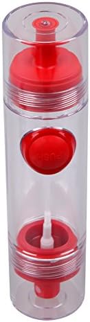 Awakingdemi 2 in 1 Cooking Olive Oil Sprayer Dispenser Cruet Kitchen Pastry Tools (Red)